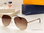 Copy Mont Blanc Gold-coloured Metal Frame Sunglasses MB871
